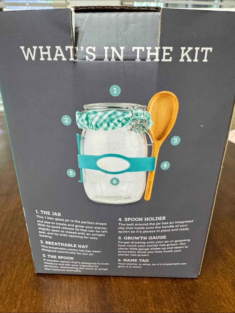 Kikkerland Teal Sourdough Starter Kit - NEVER USED